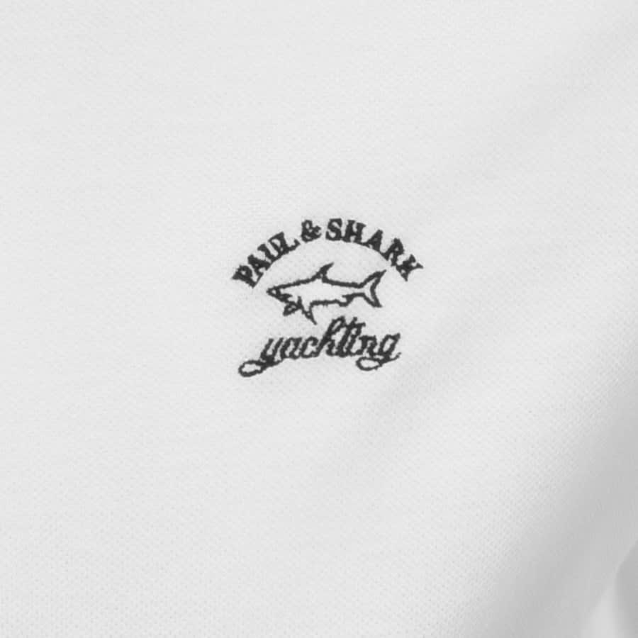 Alternative Image for ProductPaul And Shark Short Sleeve Polo T Shirt White3